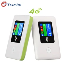 TIANJIE 4G LTE Карманный wifi роутер автомобильный мобильный wifi LTE EDG GSM беспроводной мини Мобильный Wi-Fi разблокированный роутер со слотом для sim-карты