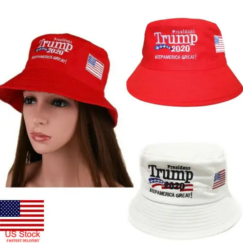 Панама в стиле унисекс акции президент Дональд Трамп держать Америку Великий Снова шляпа красная Панама