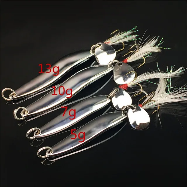 FISHINAPOT 1PCS metal Sliver 5g 7g 10g 13g Spinners łyżka przynęta połowów przynęty twarde przynęty cekiny z pióro Bass TREBLE Hook tanie i dobre opinie YA27 Rzeka zbiornik staw Ocean Boat Fishing Ocean Beach wędkowanie strumień jezioro Sztuczna przynęta 5g 7g 10g 13g FISHINAPOT 1PCS metal Sliver 5g 7g 10g 13g Spinners łyżka przynęta połowów przynęty twarde przynęty cekiny z pióro Bass TREBLE Hook tanie i dobre opinie YA27 Rzeka zbiornik staw Ocean Boat Fishing Ocean Beach wędkowanie strumień jezioro Sztuczna przynęta 5g 7g 10g 13g