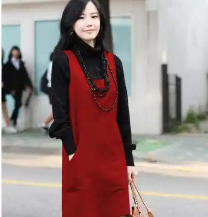 woolen one piece dress