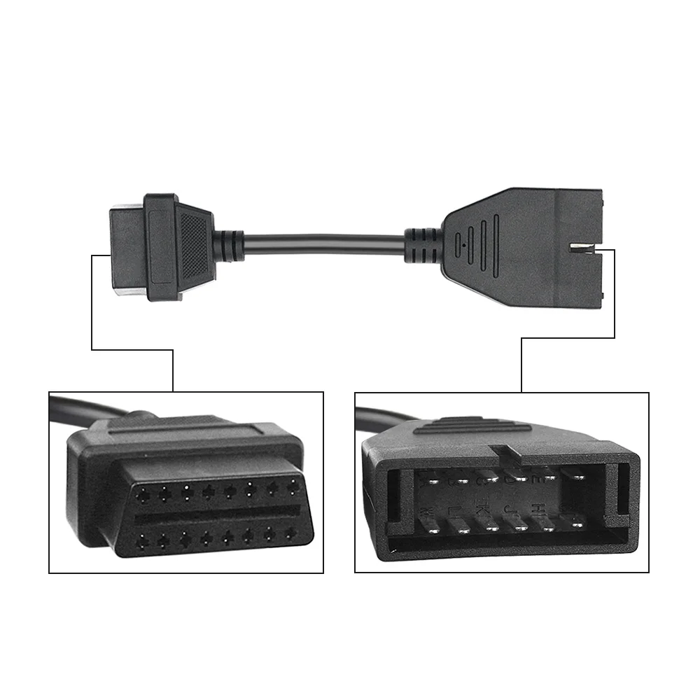 Высокое качество для GM 12 Pin OBD/OBD2 разъем для GM 12 Pin адаптер для 16 Pin для GM автомобилей с тремя годами