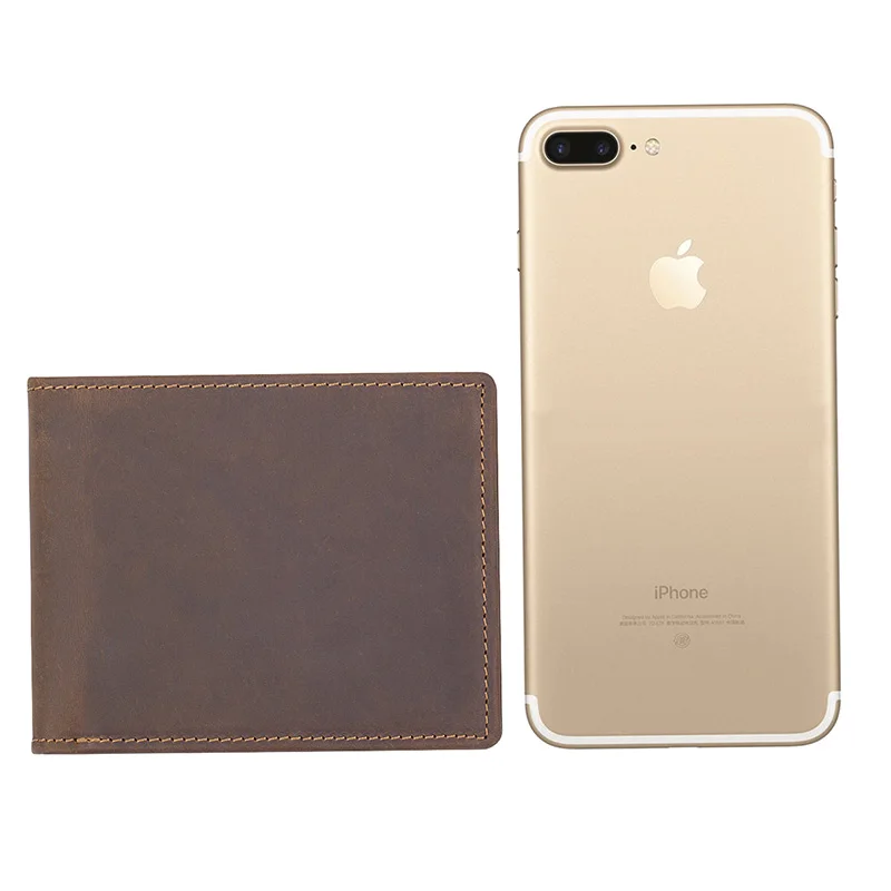 

J.M.D High Quality Crazy Horse Leather ID Card Holder Wallet R-8165R