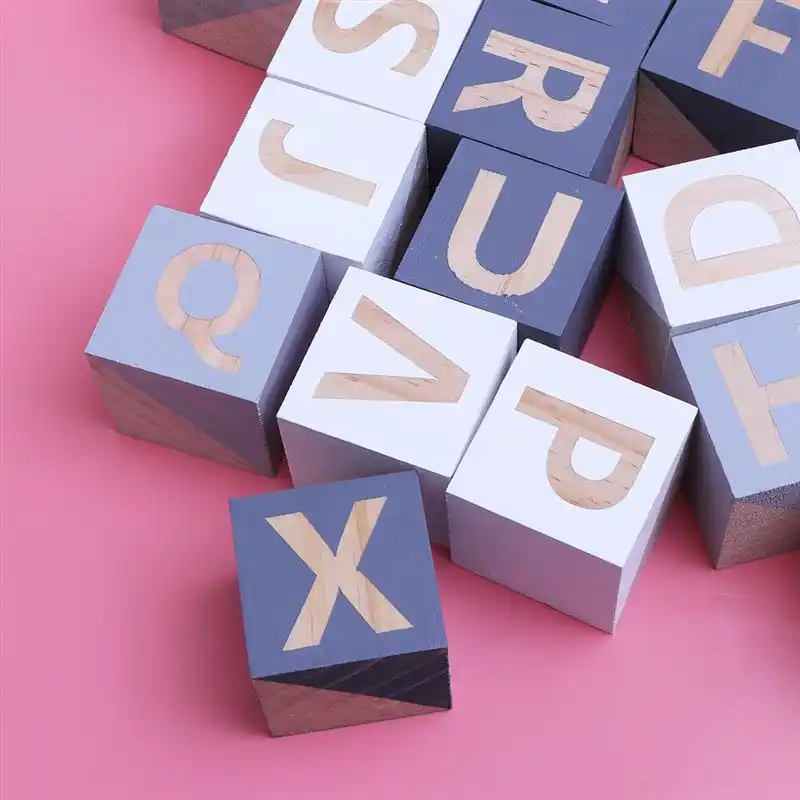 miniature alphabet blocks