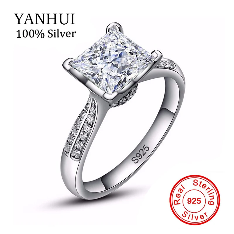 lose money big sale new 100 solid silver ring jewelry 3ct cz diamant engagement rings - Wedding Rings On Sale lose money big sale new 100 solid silver ring jewelry 3ct cz diamant engagement rings - Wedding Rings On Sale