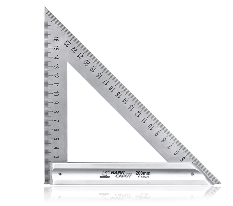 Woodworking Triangle Level Ruler Stainless Steel Measuring Angle Tool Ruler X6N3 