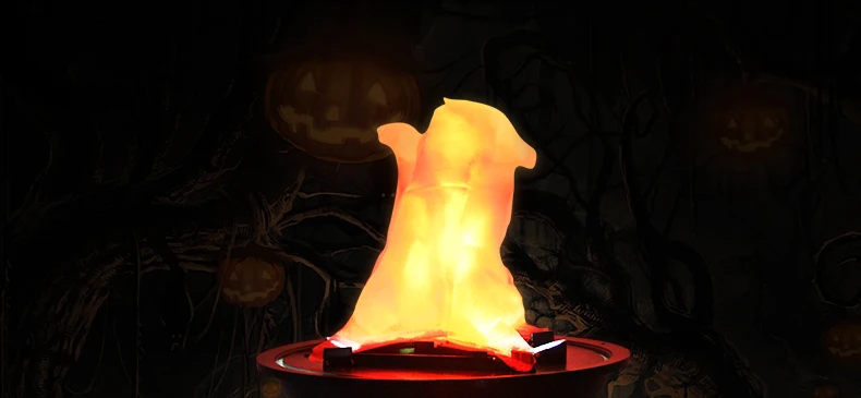 Настольных моделирования свет пламени свечение бар еще атмосферу дома реквизит Хэллоуин Декор магазин макет электронная мангал лампа