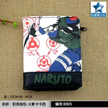 Горячая аниме Наруто Shippuden PU короткий кошелек/молния кошелек с принтом Какаши Шаринган для коллекции или косплей