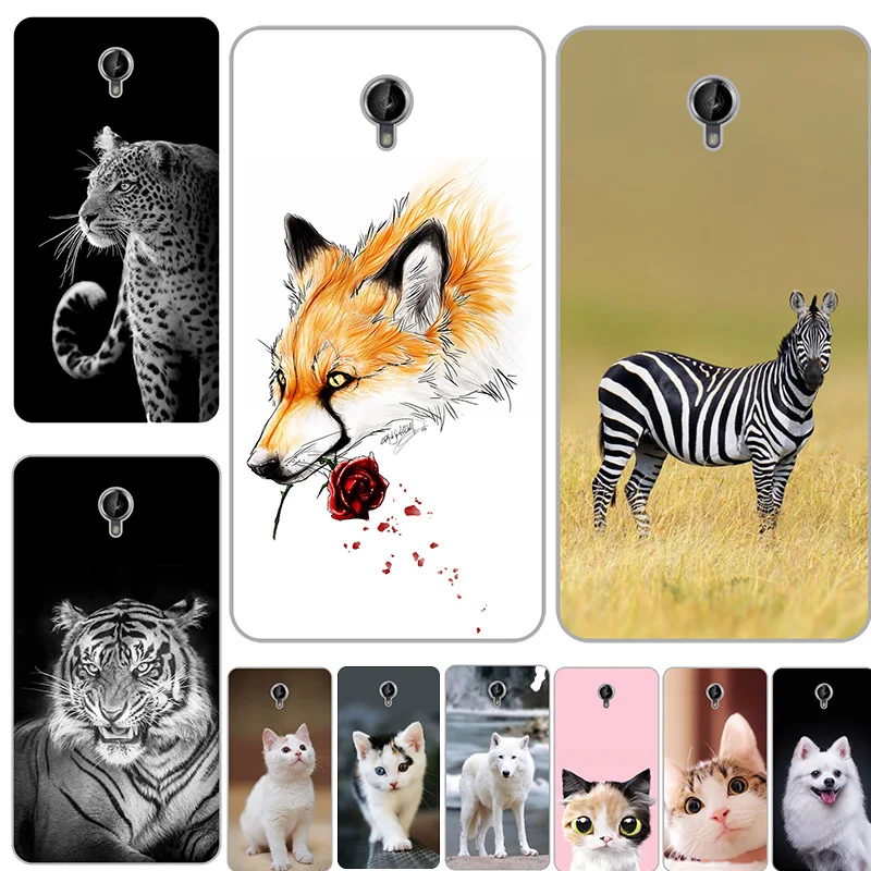 

For Lenovo S860 S 860 soft silicone Back Cover for LenovoS860 S 860 Original Printed Cute Animal Flower Phone Case