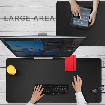 

100*50CM Large Size Leather Desk Mat Mousepad CENNBIE Waterproof PU Leather Gamer Desk Matte Laptop Keyboard Mat for Office Home