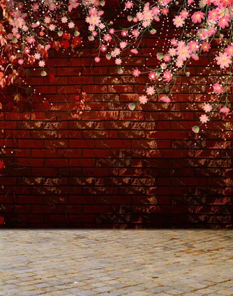 8x8ft Flowers Wall Scene Wedding Backdrop Background Photography Studio Props US 