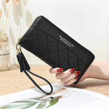 

2019 the new Holding a long sectionMulti-function Fashion check wallet