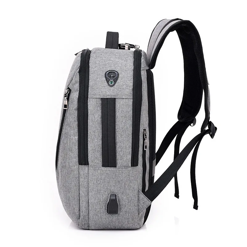 J& Q Новая Модная стильная сумка с противоугонным замком, деловой повседневный рюкзак с кодовым замком, usb зарядка, умный функциональный рюкзак