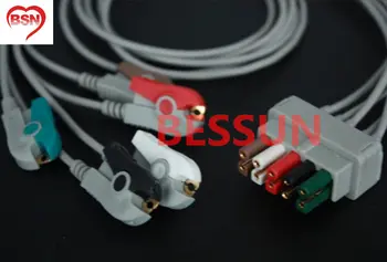 

Critikon Datex Ohmeda GE-Hellige 5ld ecg cable AHA