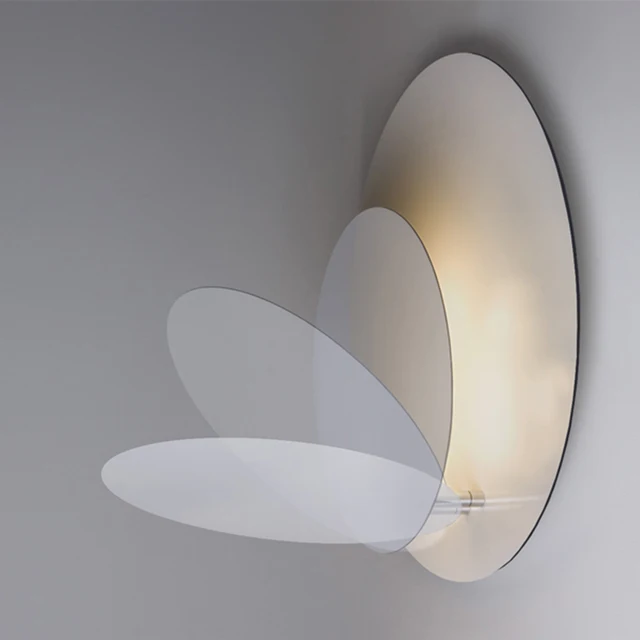 Nordic Eclipse Led Wall Lamp Bedroom Bedside Round Light Nordic Eclipse Led Wall Lamp Bedroom Bedside Round Light Stairway Aisle Corridor Backdrop Sconces