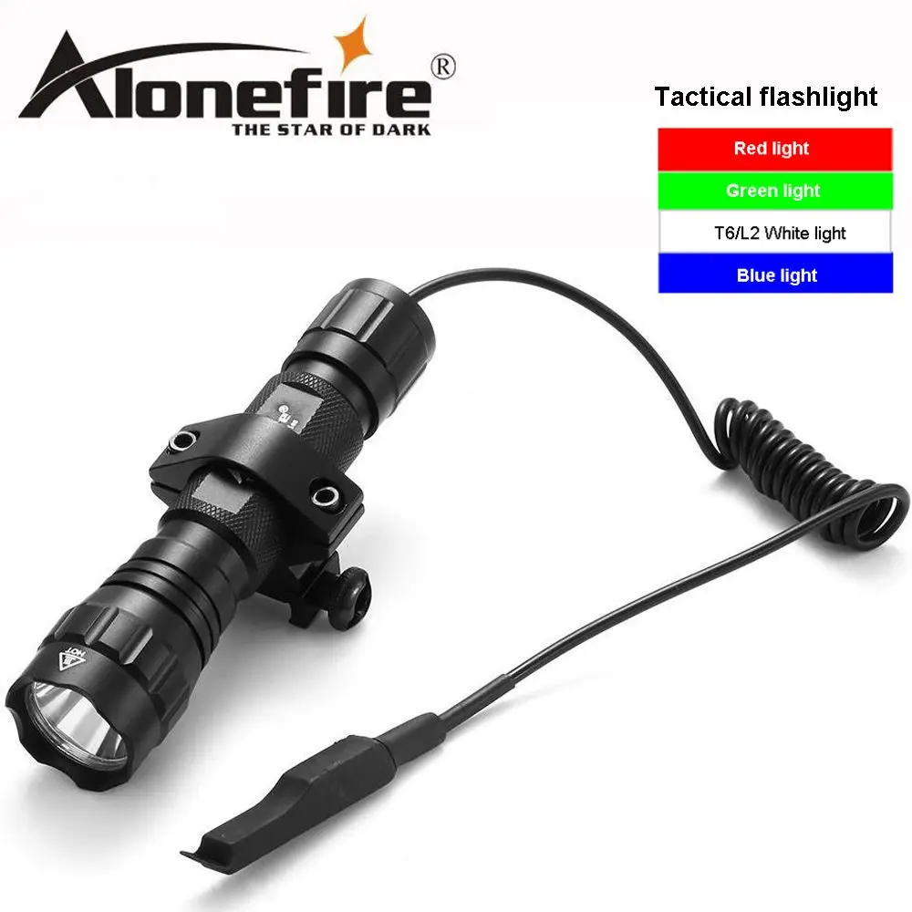 Светодиодный тактический фонарик AloneFire 501Bs XML T6 портативный охотничий фонарь с