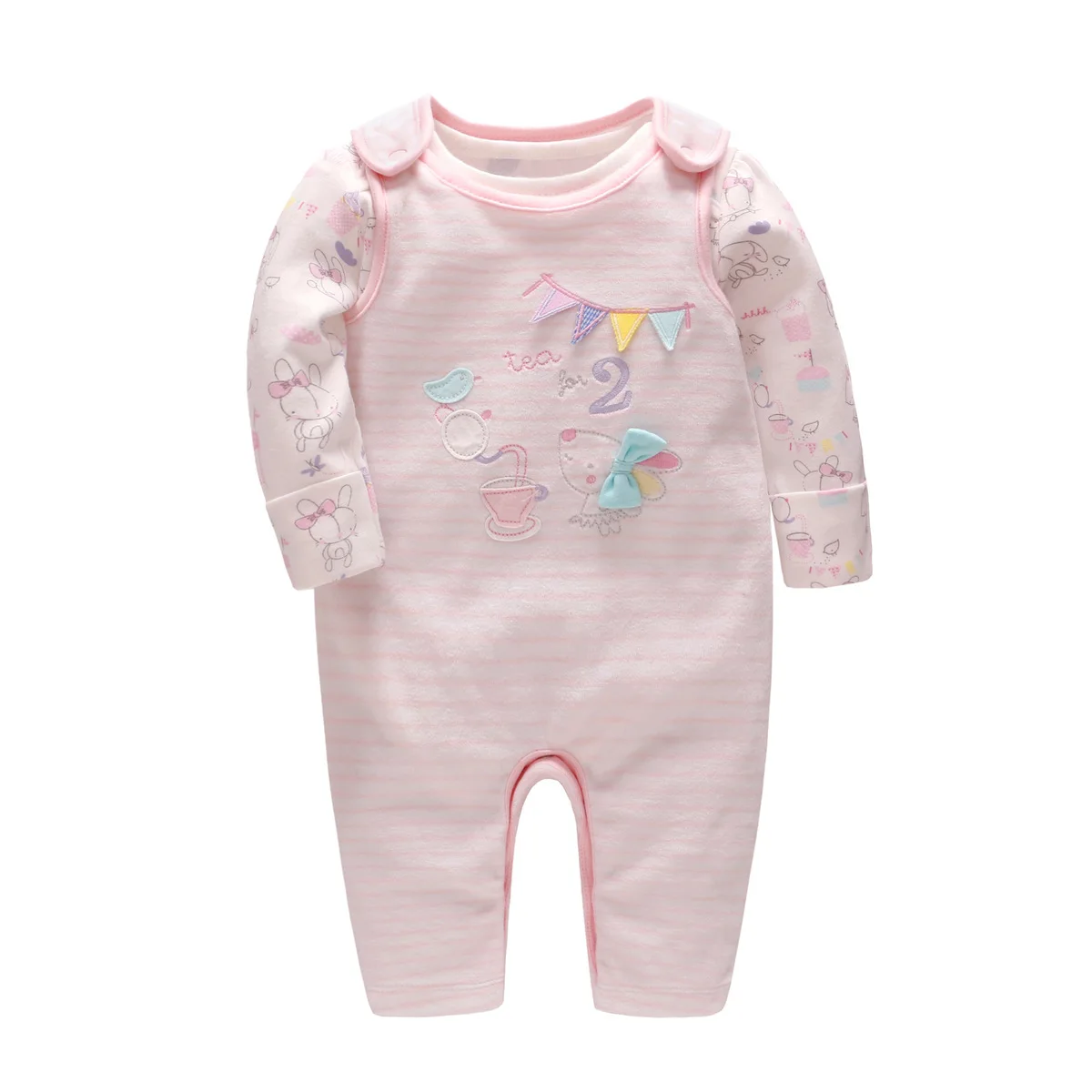 AutumnFall 4PCS Halloween Kids Baby Letter Print Romper+Pants+Hat+Headbands Set