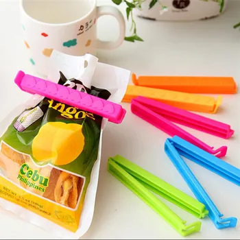 

7pcs/lot Plastic Food Sealing Clip / Seal Clip Printing Large Keep Innovation Of Food Fresh Snack Storage Sealing Clips KC1028