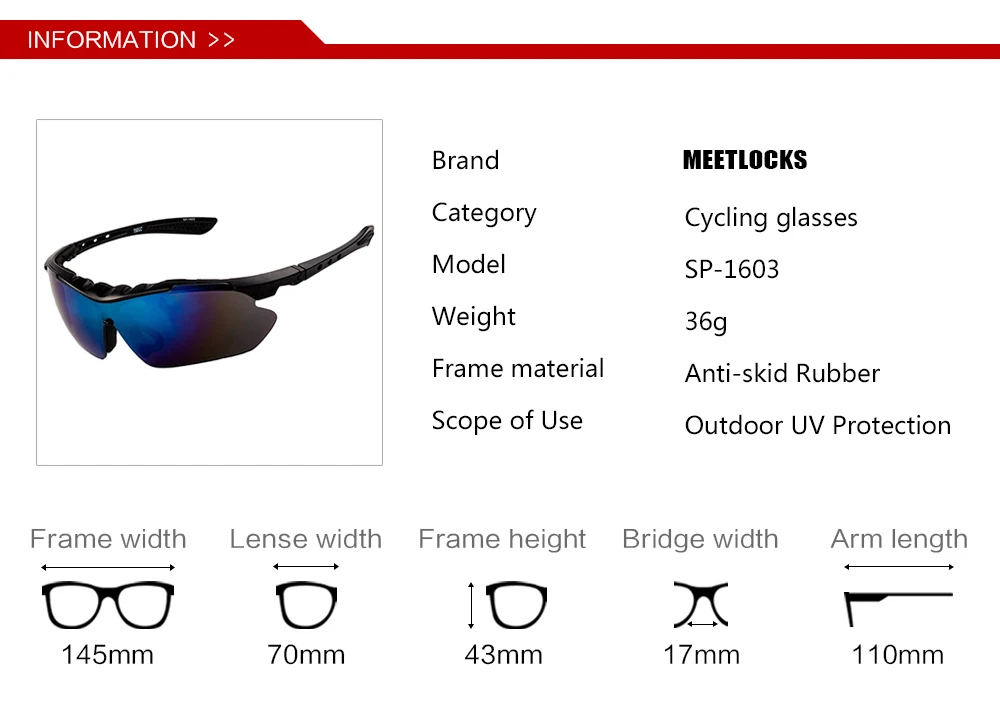 MEETLOCKS Спортивные очки с анти-туман объектив велосипед солнцезащитные очки с 3 цвета UV 400 линзы для спорта на открытом воздухе Рыбалка вождения