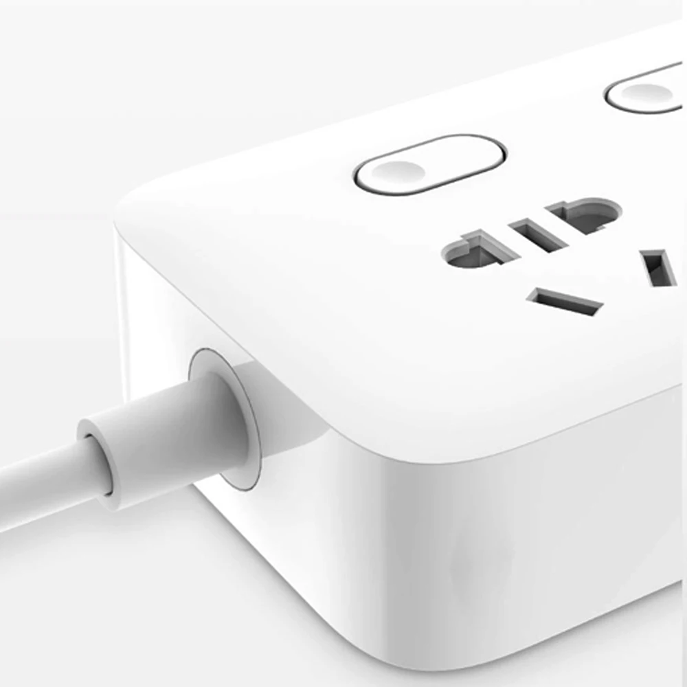 100% Xiaomi розетка Mijia силовая полоса розетки 4 индивидуальное управление 3 USB 5V 2.1A