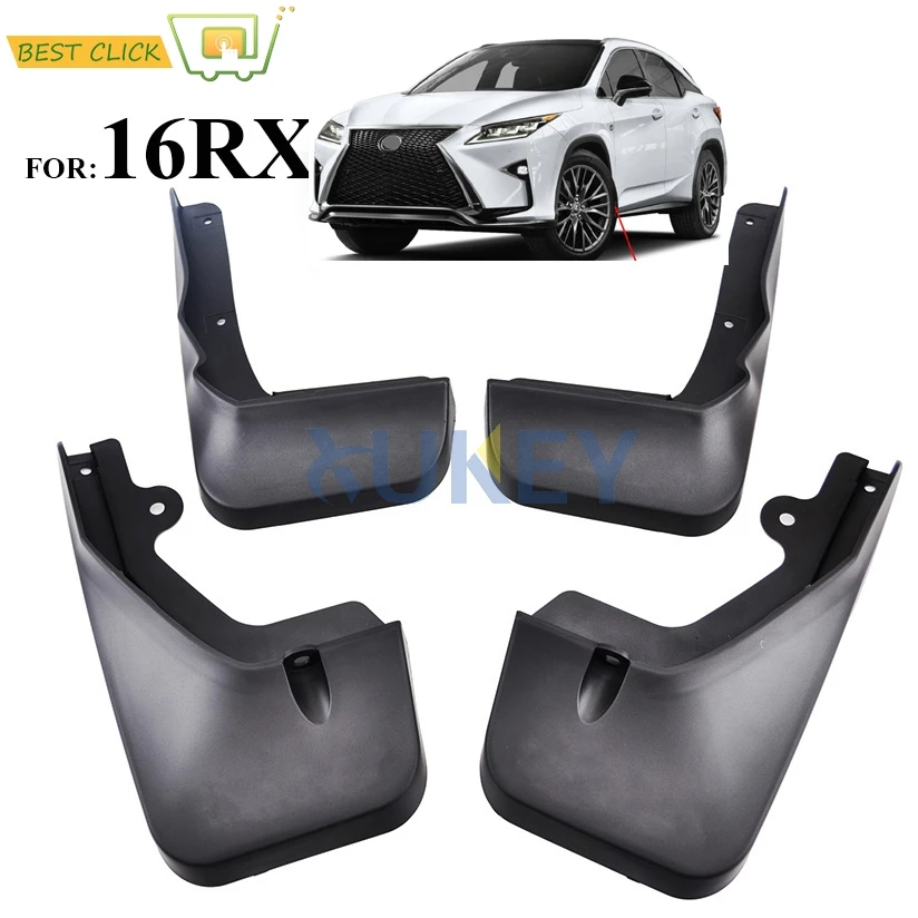 

Set Molded Mud Flaps For LEXUS RX RX350 RX450h RX200T RX350L 2016 2017 2018 Mudflaps Splash Guards Front Rear Mudguards Fender