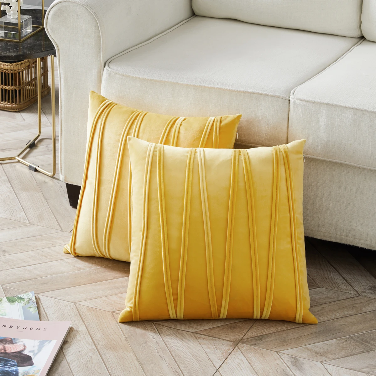 Современные Бархатные наволочки для дивана кровать 45x45 домашний декор наволочки желтый серый цвет слоновой кости синий наволочки 2 упаковки
