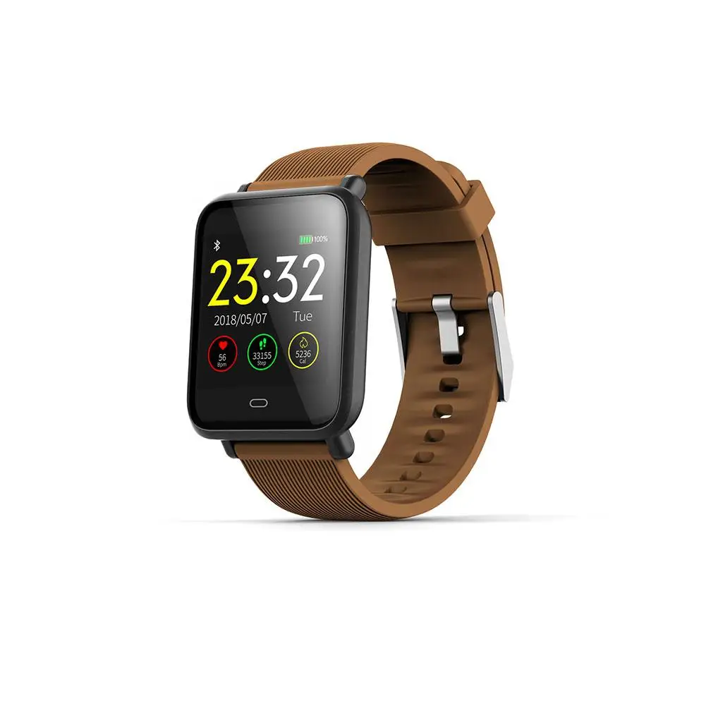 Smartwatch with heart rate monitor blood pressure clock smart watch support Facebook WhatsApp for men women