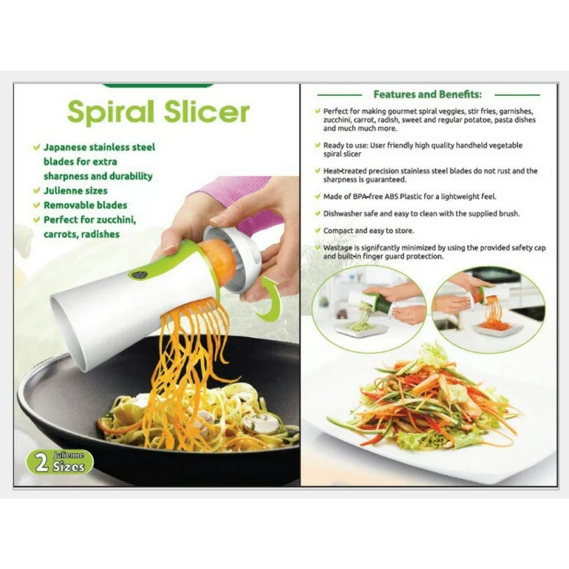 Kitchen Piece Grater Handheld Graters Noodle Julienne Cutter Vegetable Spiral Carrot Slicer Funnel Shaker Rotary Shredder