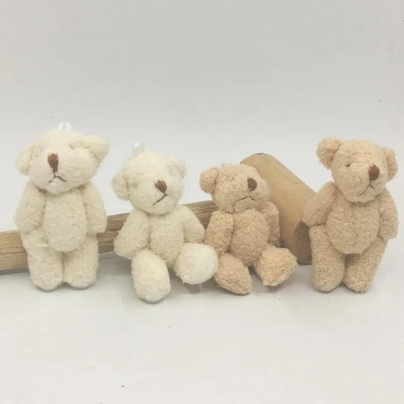 Cute Small Joint Teddy Bears Mini Stuffed Jointed Bear Ted Bears Dolls DIY Flower Bouquet Wedding Party Decor 6cm 50pcslot  (12)