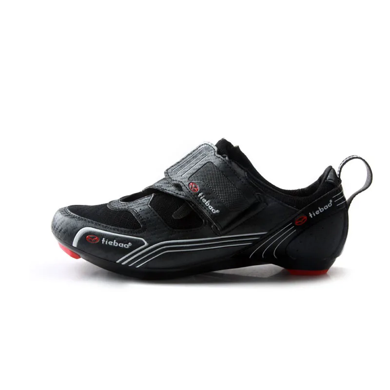 Tiebao nuevos hombres bicicleta de carretera Zapatos antideslizantes transpirables ciclismo Zapatos triatléticos Deporte Zapatos bicicleta