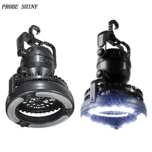 Портативный 18 супер яркость белый свет светодиодный лампы 2,5 Вт 2 в 1 кемпинговый вентилятор свет фонарик уличный фонарь с подвеской