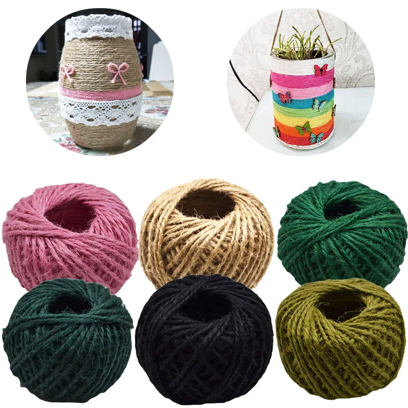 30M Natural Burlap Hessian Jute Twine Cord Roll Hemp Rope Thread Gift Wrapping Festive Wedding Party DIY Sewing Craft Decor 30M Natural Burlap Hessian Jute Twine Cord Roll Hemp Rope Thread Gift Wrapping Festive Wedding Party DIY Sewing Craft Decor