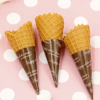 

2Pcs 7CM Simulation Food PVC Plastic Crafts Fake Ice-cream Kids Kitchen Pretend Play Props Photography Toys Prtend Play Toy