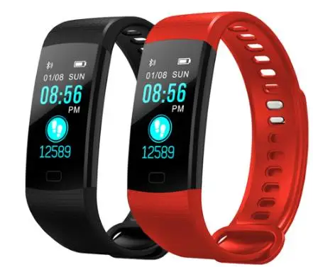 

Y5 Smart Band Heart Rate Blood Pressure Monitor High Brightness Colorful Screen Smart Bracelet Wristband Notification