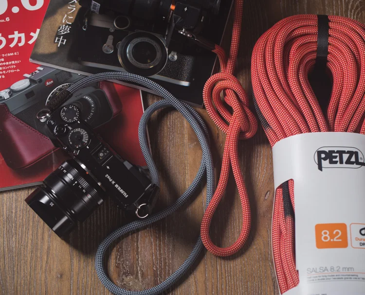 Qualità Alpinismo Corda Di Nylon Della Macchina Fotografica Della Spalla Neck Strap Belt Fatti A Mano Per La Macchina Fotografica Leica Canon 1Dx2 Nik