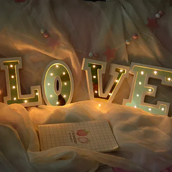 

LED Letter pendant lights Lights basen ogrodowy Light Up White Plastic Letters Standing Hanging N~& luces led decoracion