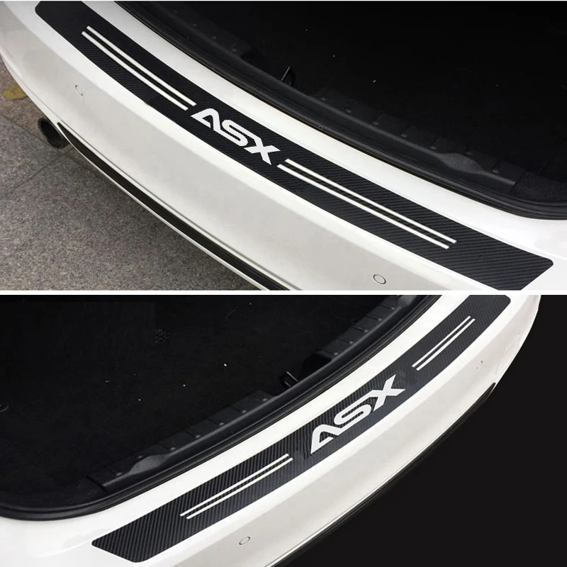

Carbon fiber Car Rear Bumper Sticker for MITSUBISHI ASX Car Accessories