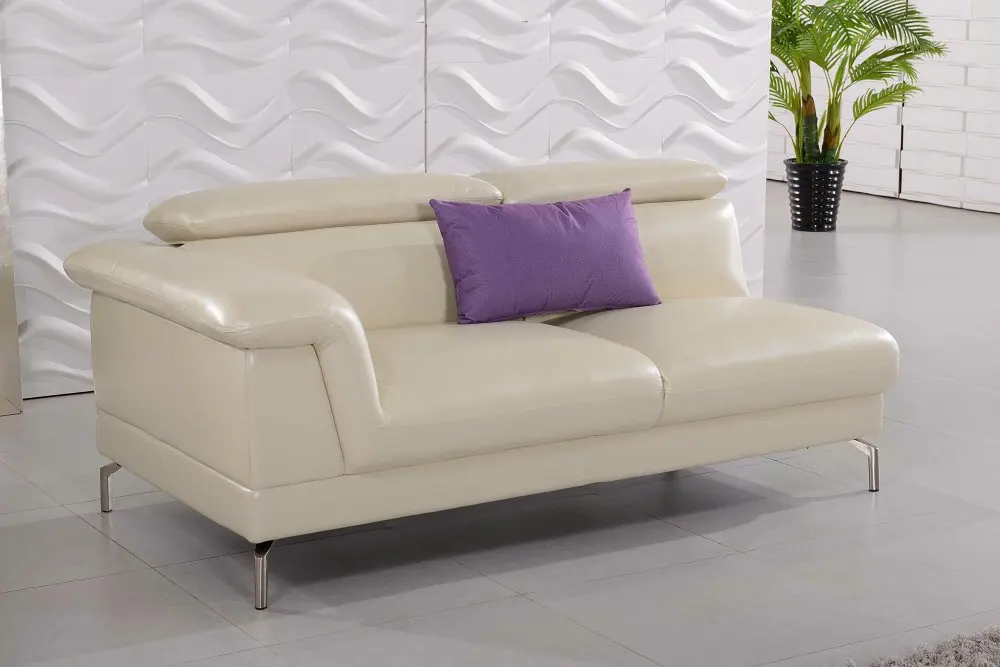 Кремовый белый цвет диван из натуральной кожи 0411 AL605|genuine leather sofa|leather sofaleather sofa |