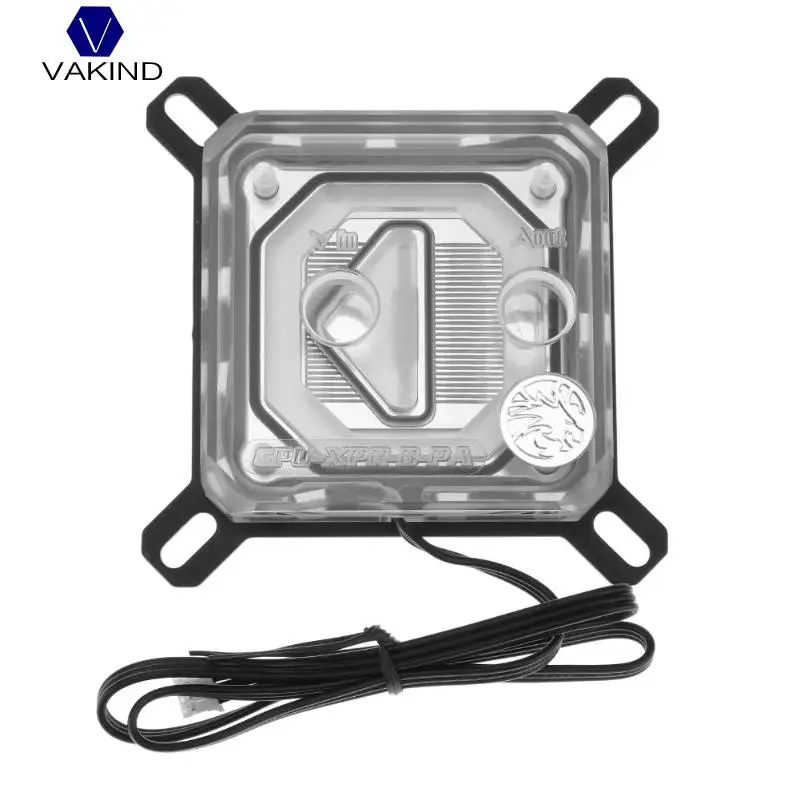 

VAKIND CPU-XPR-B-PA CPU Water Block Jet Type RBW Lighting System CPU Microwaterway Water Cooling Block