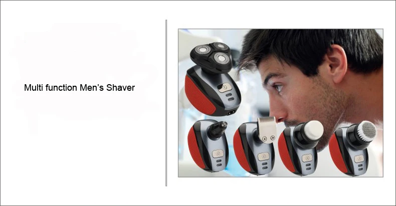 5 в 1 Влажная/сухая 3D бритва для мужчин электрическая бритва перезаряжаемая машинка для бритья тела Водонепроницаемая бритва для бороды