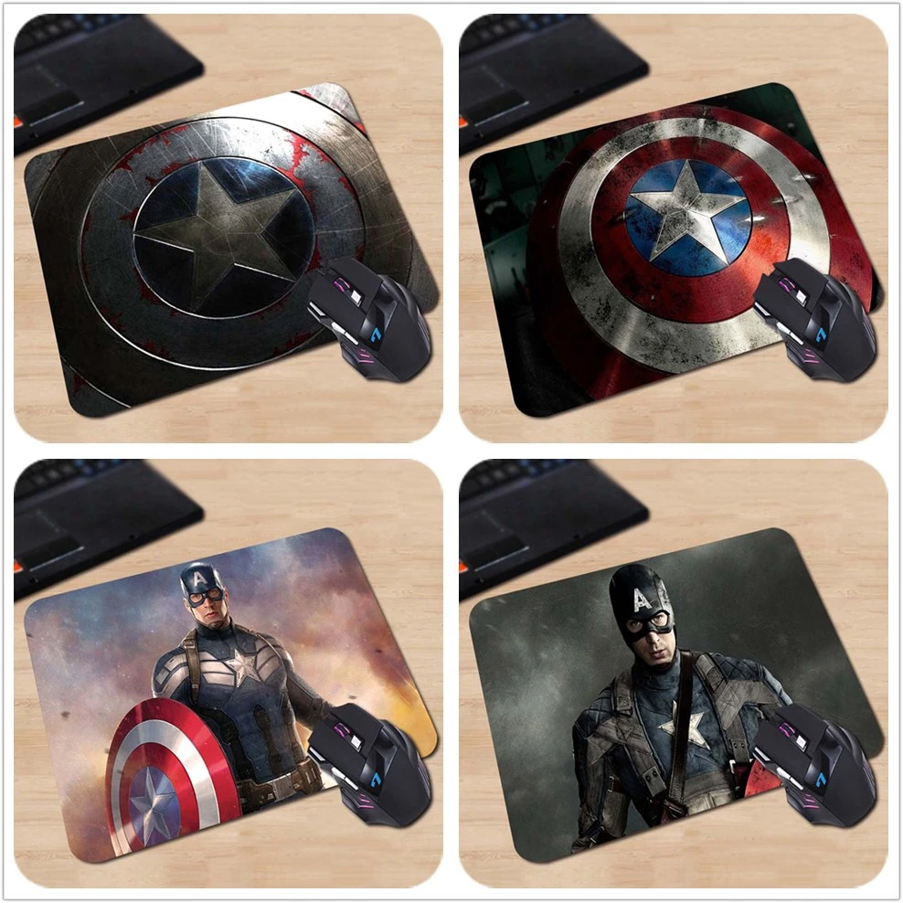 

Babaite Captain America mouse pads 180*220*2mm or 250*290*2mm Desktop computer mouse pad Gaming Mouse pad Free Shipping