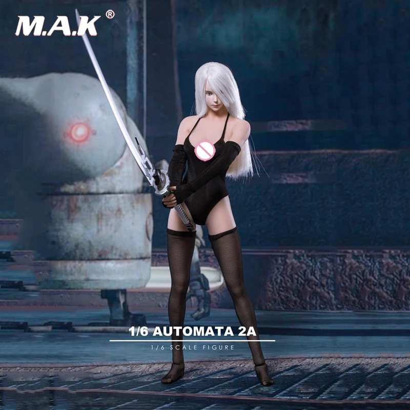 Масштаб 1/6 TF02 NieR:Automata A2 женская голова девушки резная мечом для TBL 12 дюймов
