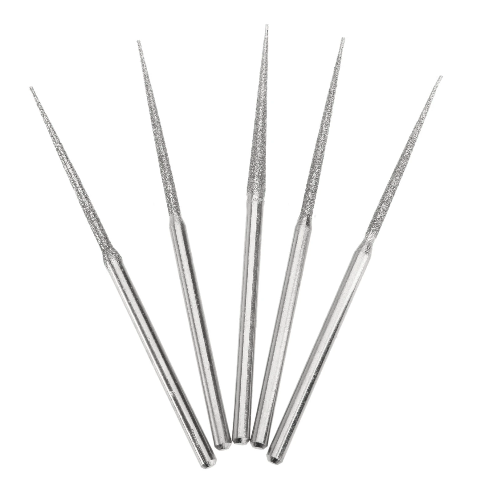 ABST04147 Abrasive 5Pcs for Dremel Accesories Mini Drill Diamond Grinding Head 3mm Shank Bur Bit Set Grinding Tool for Dremel Rotary Tool L-Fine Tip 