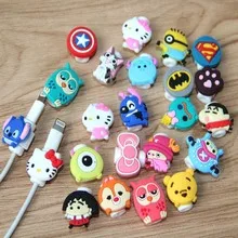 10 шт мультяшный Рисунок USB кабель для передачи данных защита от взлома защитный