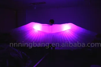 

Free shipping length 4m new design stage decoration inflatable wing costume