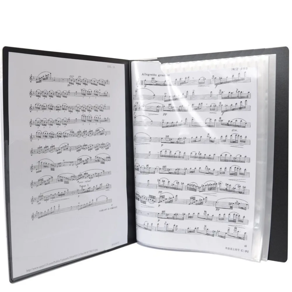 Папки музыка поставки Водонепроницаемый для хранения файлов код 80 листов A4 музыка, книги папки клавир группа хоровой вставки типа