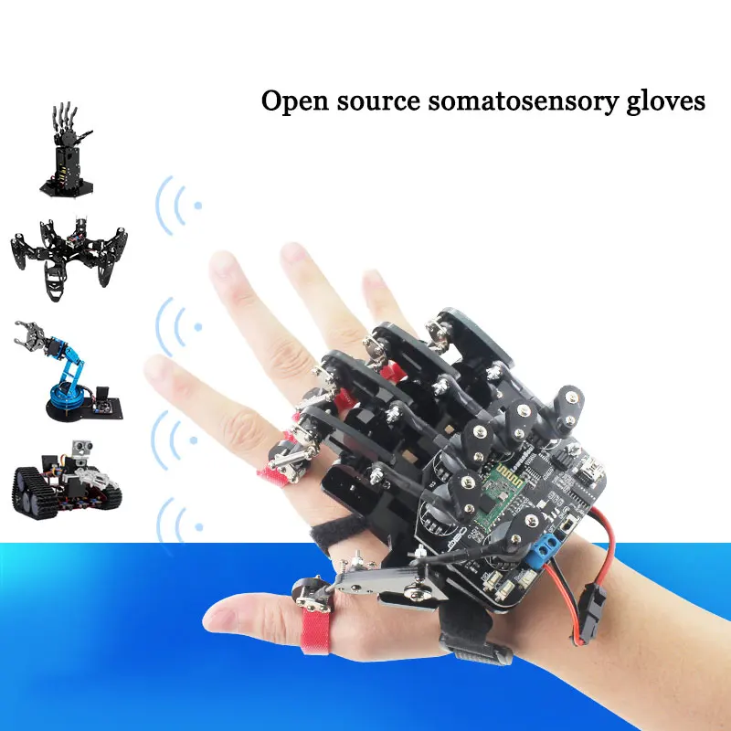 

Open Source Somatosensory Wearable Mechanical Gloves Exoskeleton Sense Control High-Tech Toys