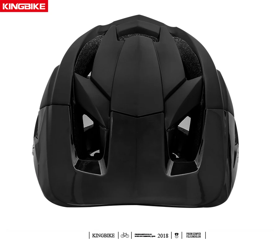 KINGBIKE велосипедный шлем со съемным козырьком Casco Ciclismo матовый черный велосипедный дорожный горный MTB шлем Мужской Женский шлем