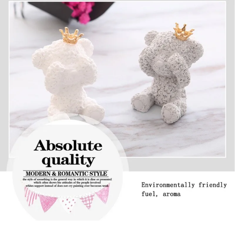 Teddybeer Gips Авто Parfum кондиционер выходе клип Decoratie Авто Luchtverfrisser Авто стиль дама Parfums медведь Бриз