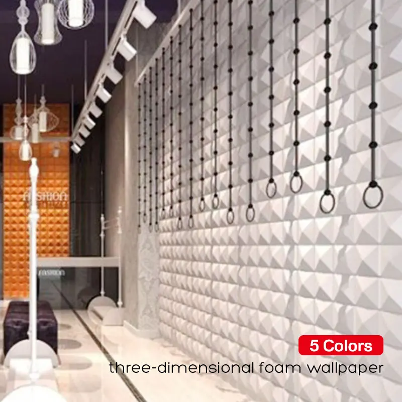Papel Tapiz De Decoracion De Pared De Alta Costura Resistente Al Agua 3d Pe Espuma Dormitorio Tv Fondo Para Evitar Colisiones Mural Creativo Oficina De Arte Adhesivos Para Pared Aliexpress