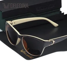 Новые Винтажные Солнцезащитные очки, поляризационные женские солнцезащитные очки для женщин, темные солнечные очки UV400 oculos lentes с коробкой